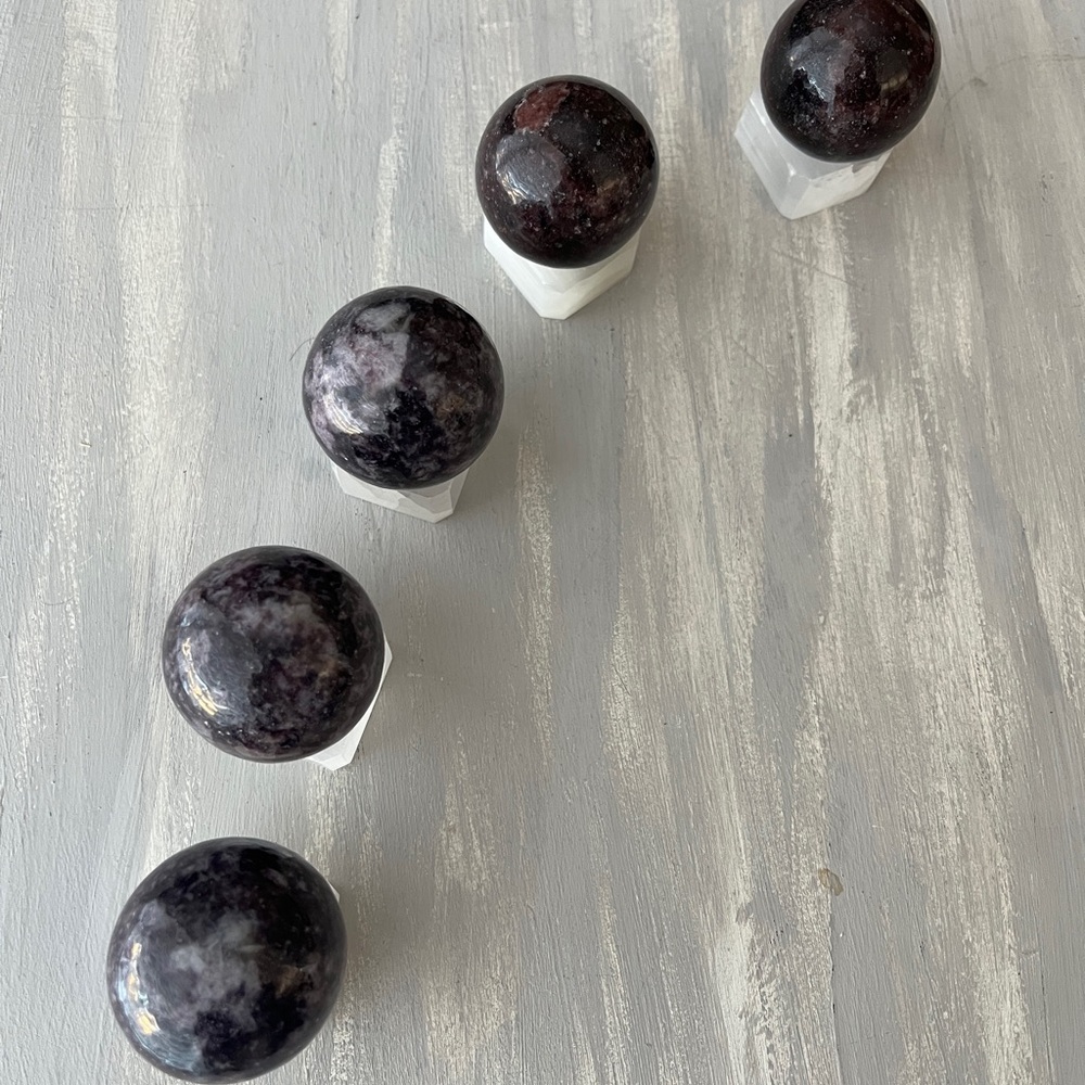 Lepidolite sphere